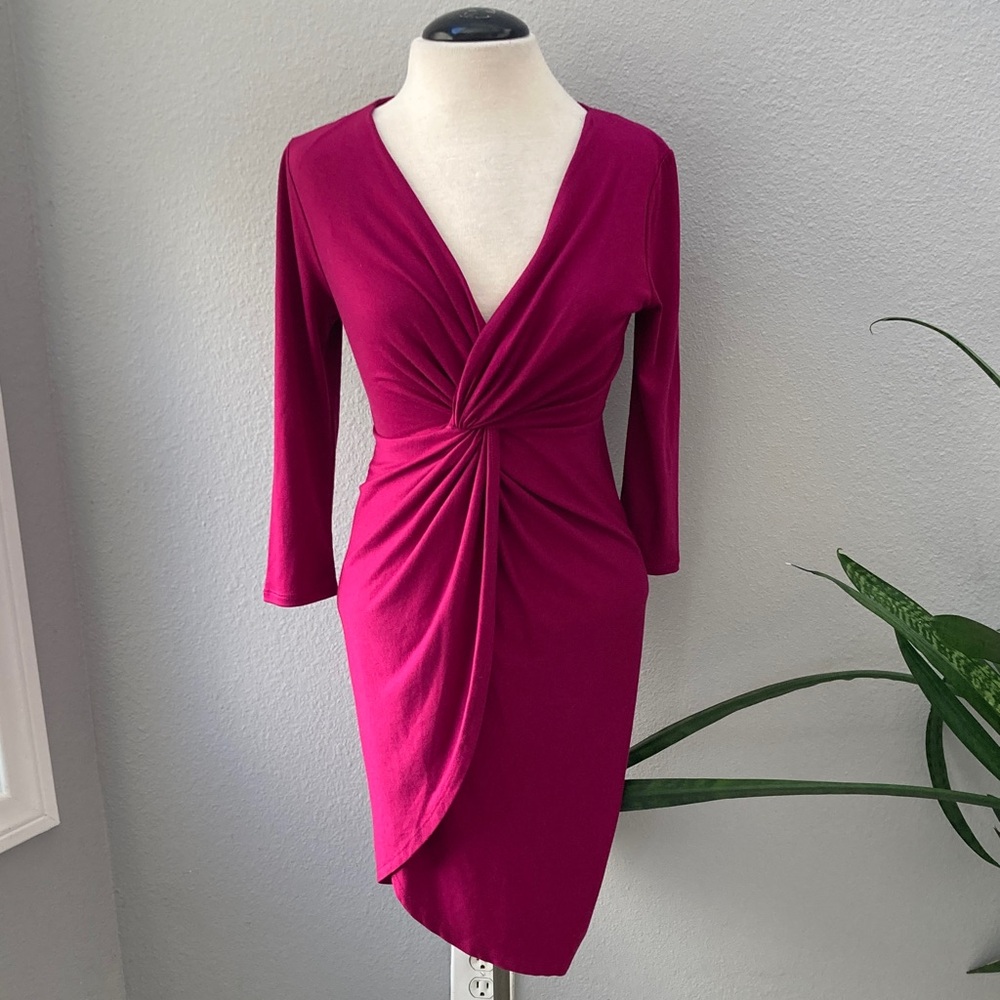 Tinley Road Fuchsia Long Sleeve Dress XS